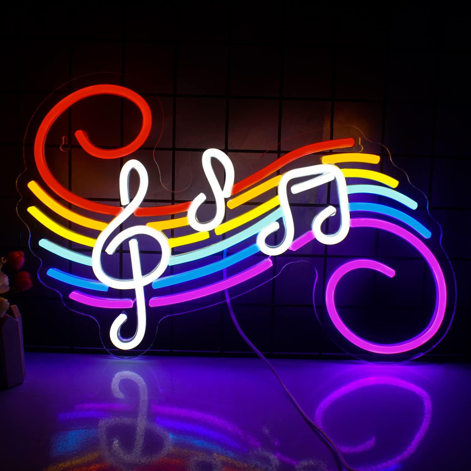 Lighting Decoration For Wedding - Lampu Neon Tanda Not Musik, Dapat