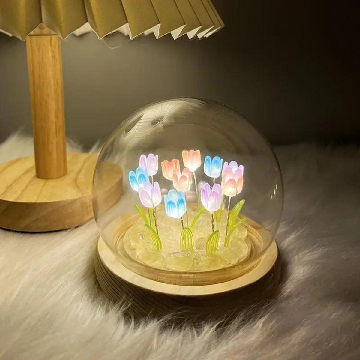 Bedroom Lighting Decor Ideas - 1 buah lampu malam tulip buatan