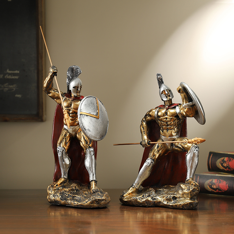 Bedroom Lighting Decor Ideas - Baru Retro Sparta karakter kerajinan patung