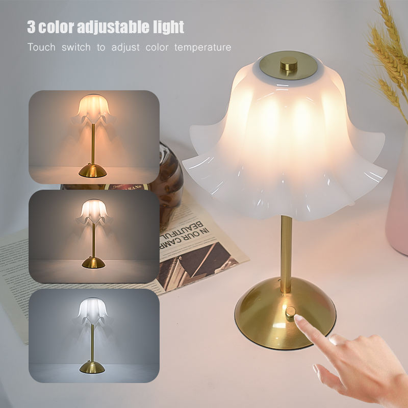 Bedroom Lighting Decor Ideas - Lampu Meja LED Modern, Lampu Samping