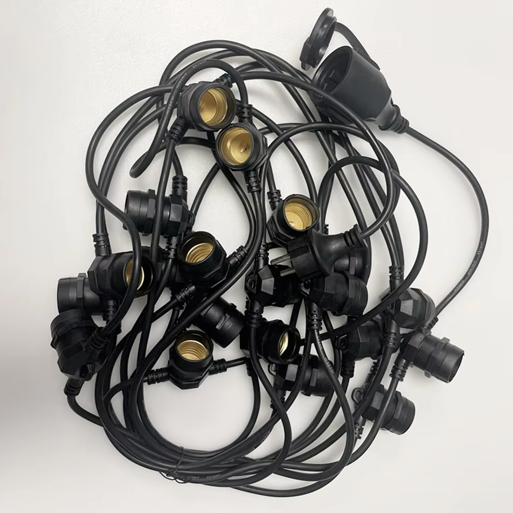 String Light Outdoor - Kabel LED 10M Kelas Komersial Tahan