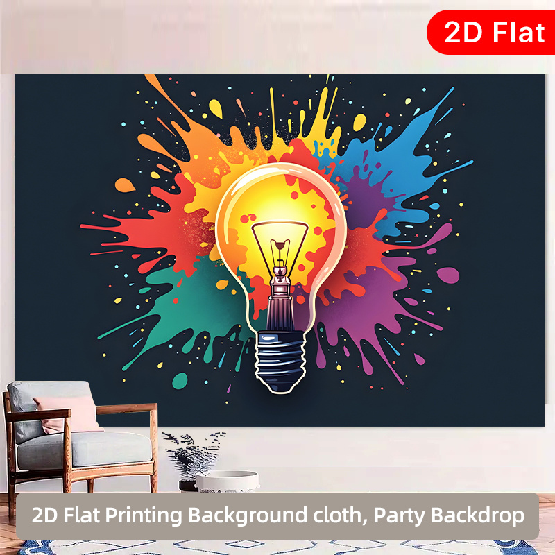 Bedroom Lighting Decor Ideas - Permadani Bohlam Lampu Warna-warni - Seni