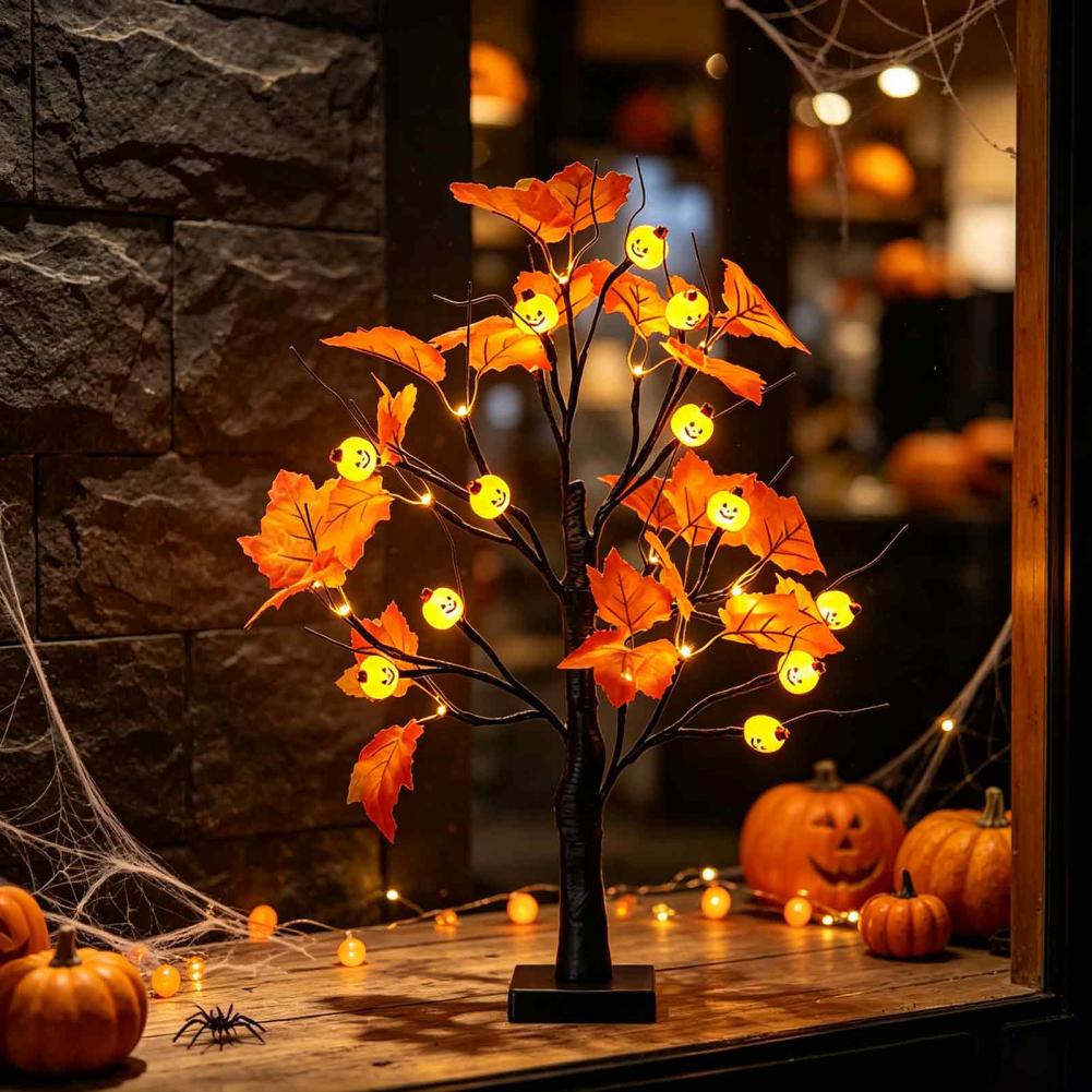 Home Decor Lighting Tree - Dekorasi Pohon Maple Musim Gugur, Hiasan