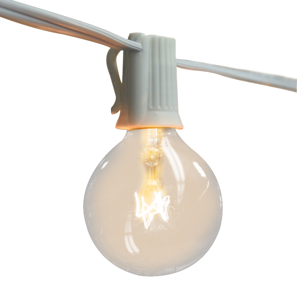 String Light Outdoor - Lampu String Vintage G40 dengan Bohlam