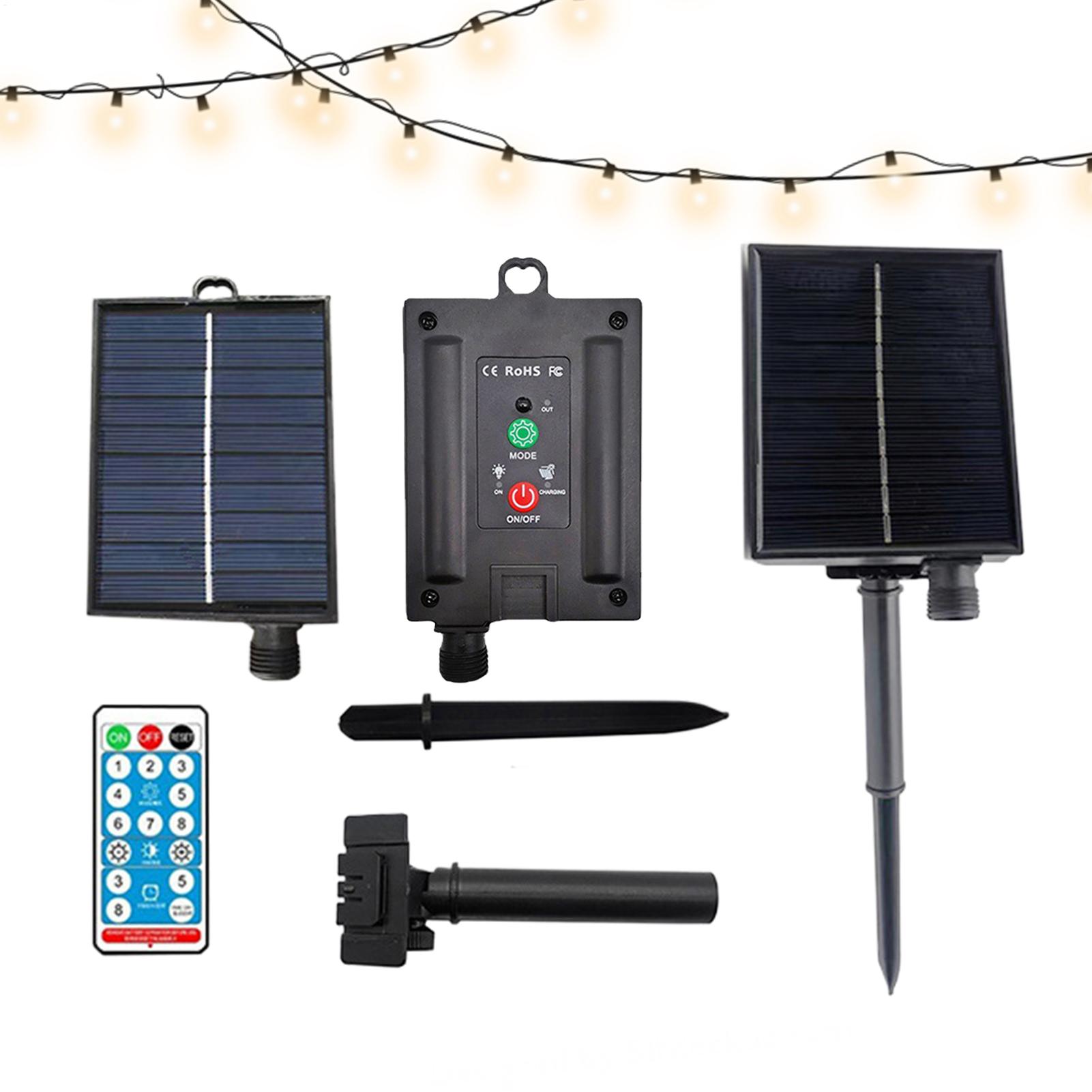 String Light Outdoor - Panel Surya Portabel 31V Tahan Air