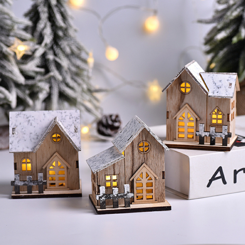 Home Decor Lighting Tree - Lampu LED Natal Rumah Kayu Kabin
