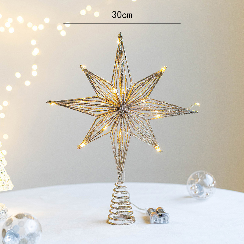 Hiasan Puncak Pohon Natal LED  - Home Decor Lighting Tree ulasan dan harga
