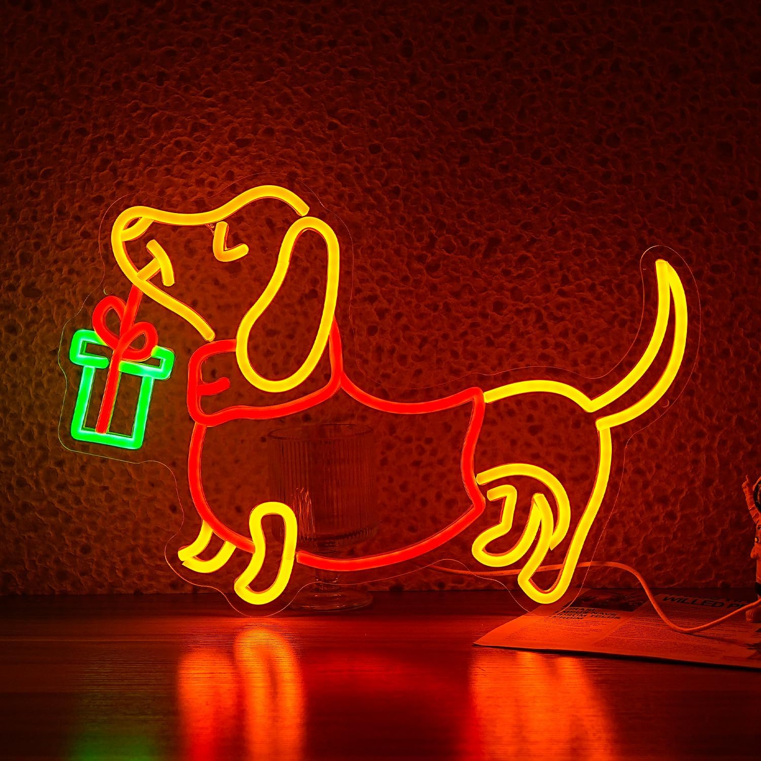 Lampu LED Neon Dachshund USB y - Bedroom Lighting Decor Ideas ulasan dan harga