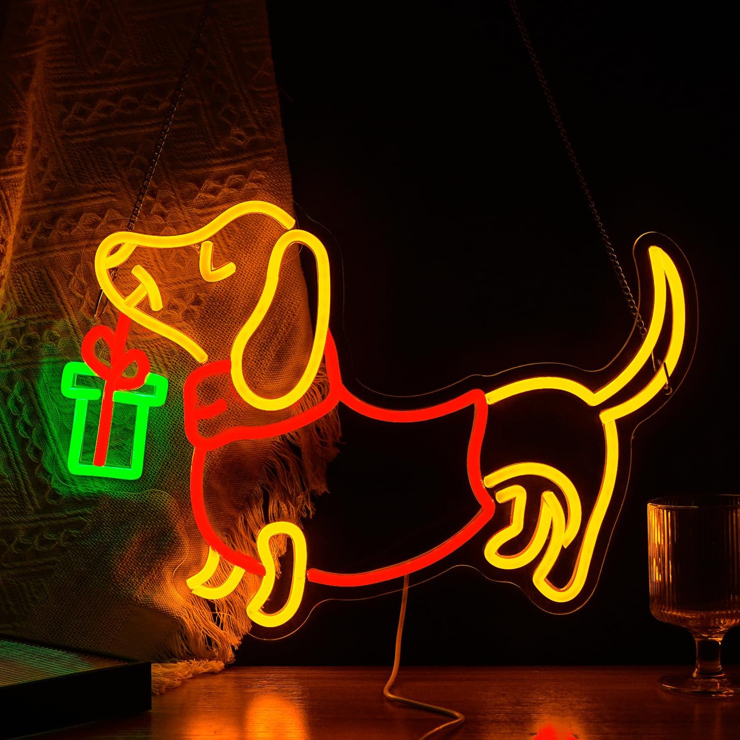 Lampu LED Neon Dachshund USB y - Bedroom Lighting Decor Ideas ulasan dan harga