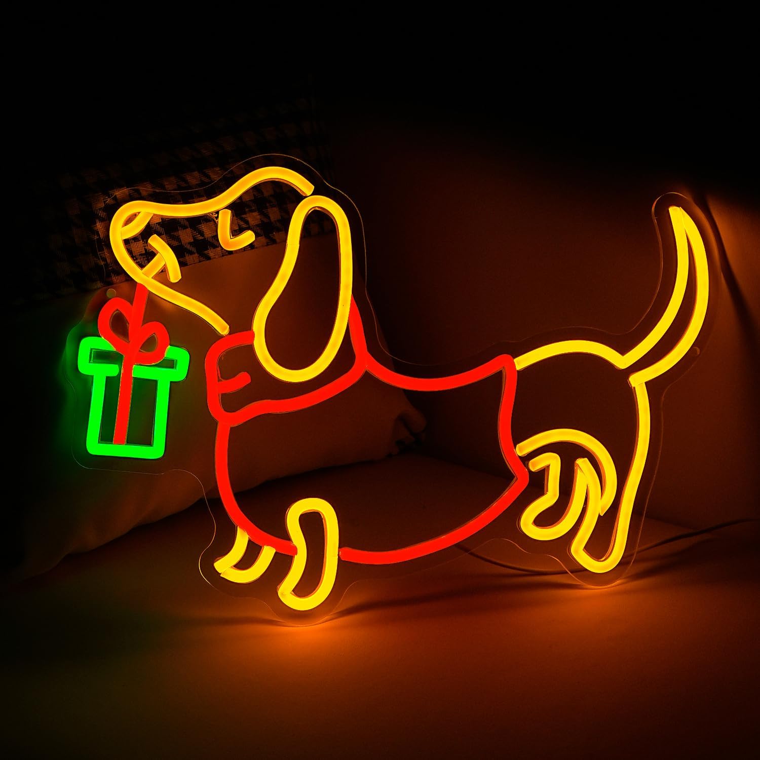 Lampu LED Neon Dachshund USB y - Bedroom Lighting Decor Ideas ulasan dan harga