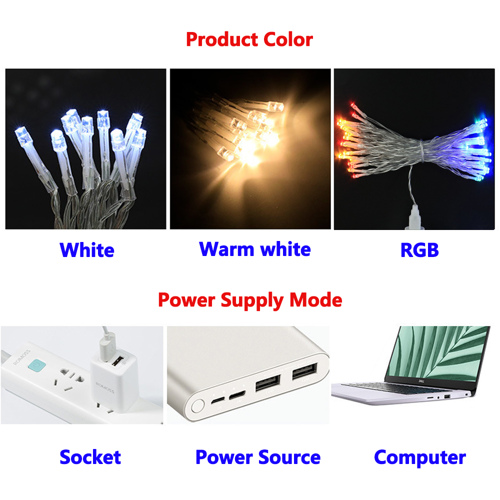 Tali Lampu USB Dekorasi Libura - Lighting Decor Company ulasan dan harga