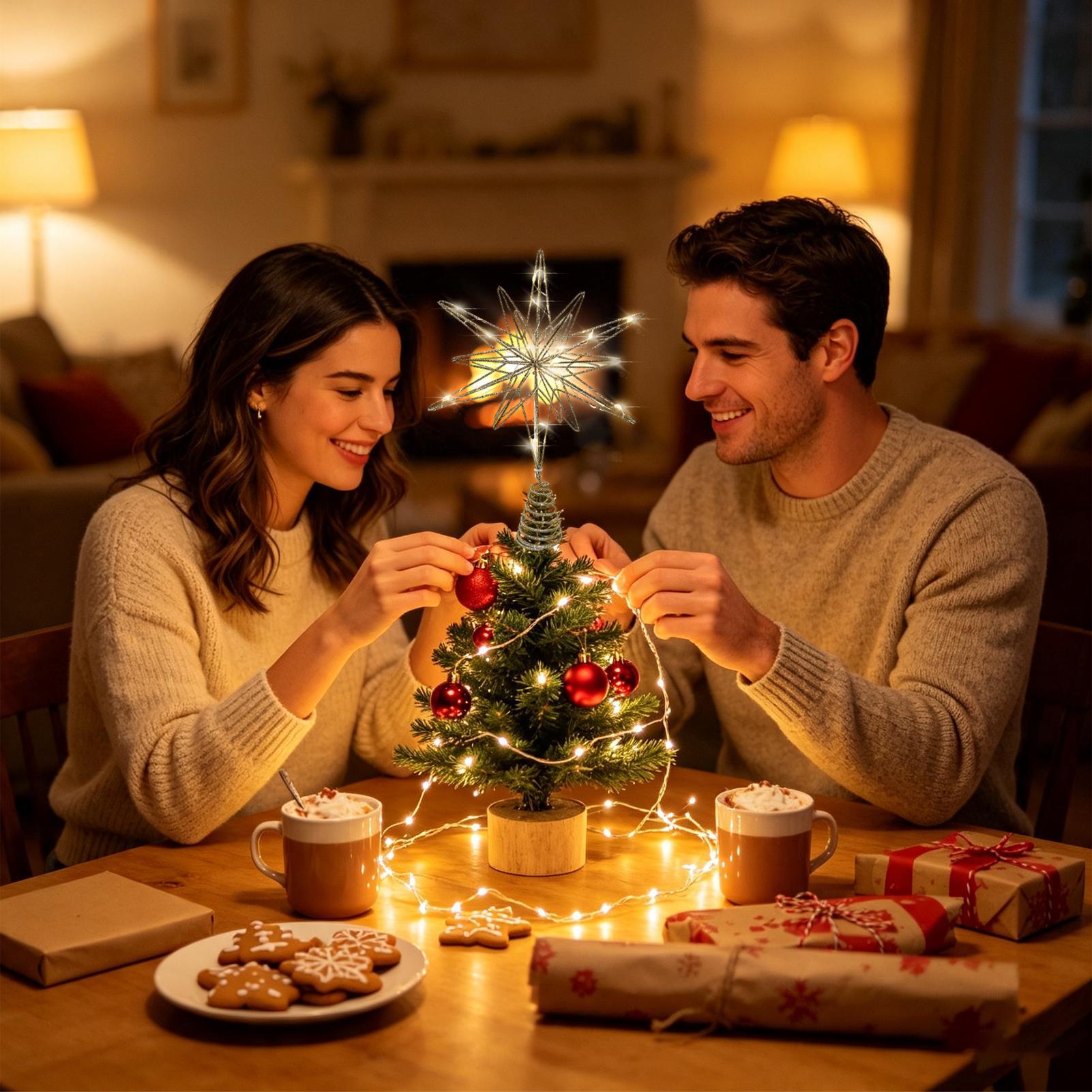 Puncak Pohon Bintang Berlampu  - Home Decor Lighting Tree ulasan dan harga