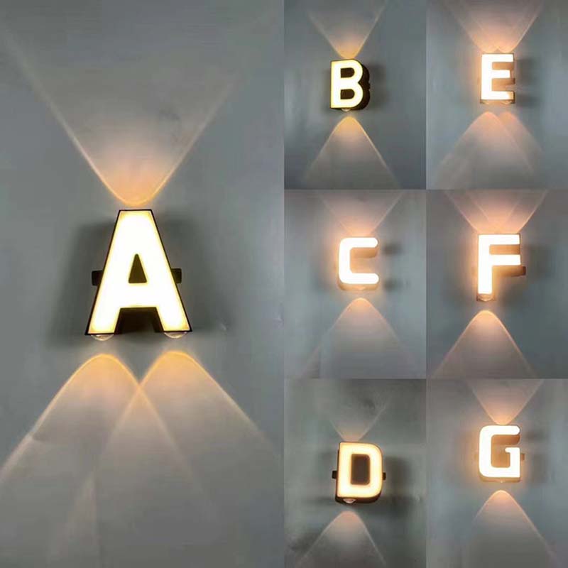 Lampu huruf LED, lampu LED 26  - Lighting Decor Company ulasan dan harga