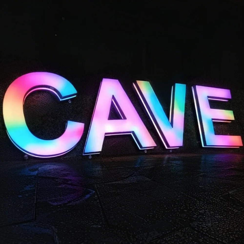 Papan Tanda LED Logam RGB Kust - Lighting Decor Company ulasan dan harga