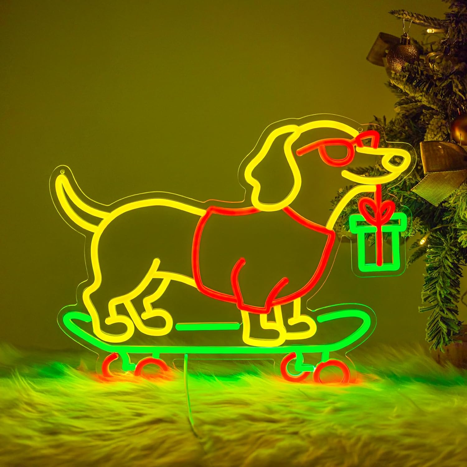 Lampu LED Neon Dachshund USB y - Bedroom Lighting Decor Ideas ulasan dan harga