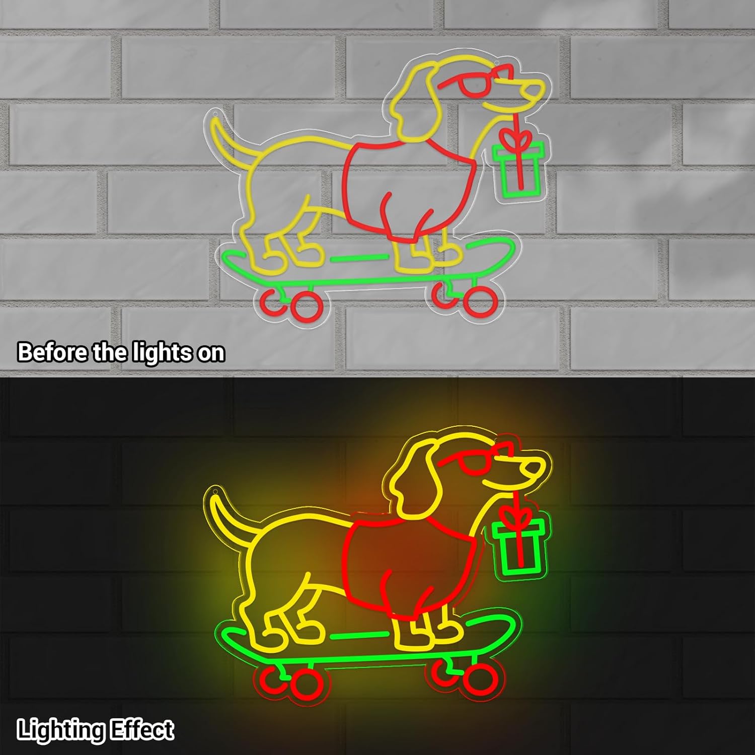 Lampu LED Neon Dachshund USB y - Bedroom Lighting Decor Ideas ulasan dan harga