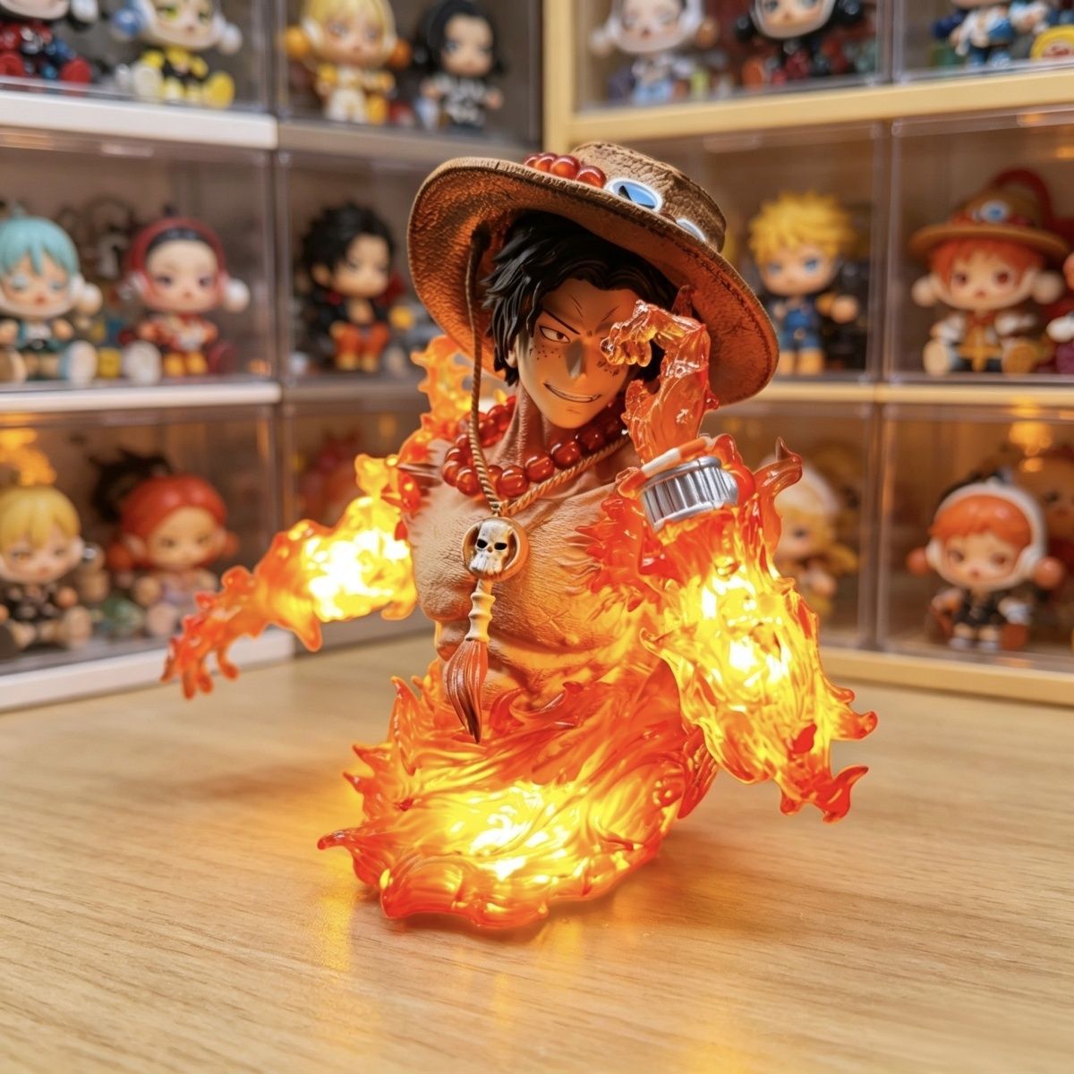 Patung Figur One Piece Ace Set - Lighting Home Decor Products ulasan dan harga