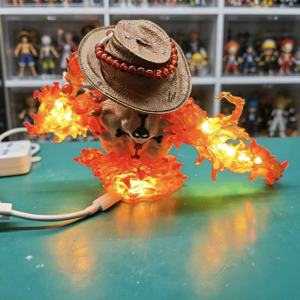 Patung Figur One Piece Ace Set - Lighting Home Decor Products ulasan dan harga