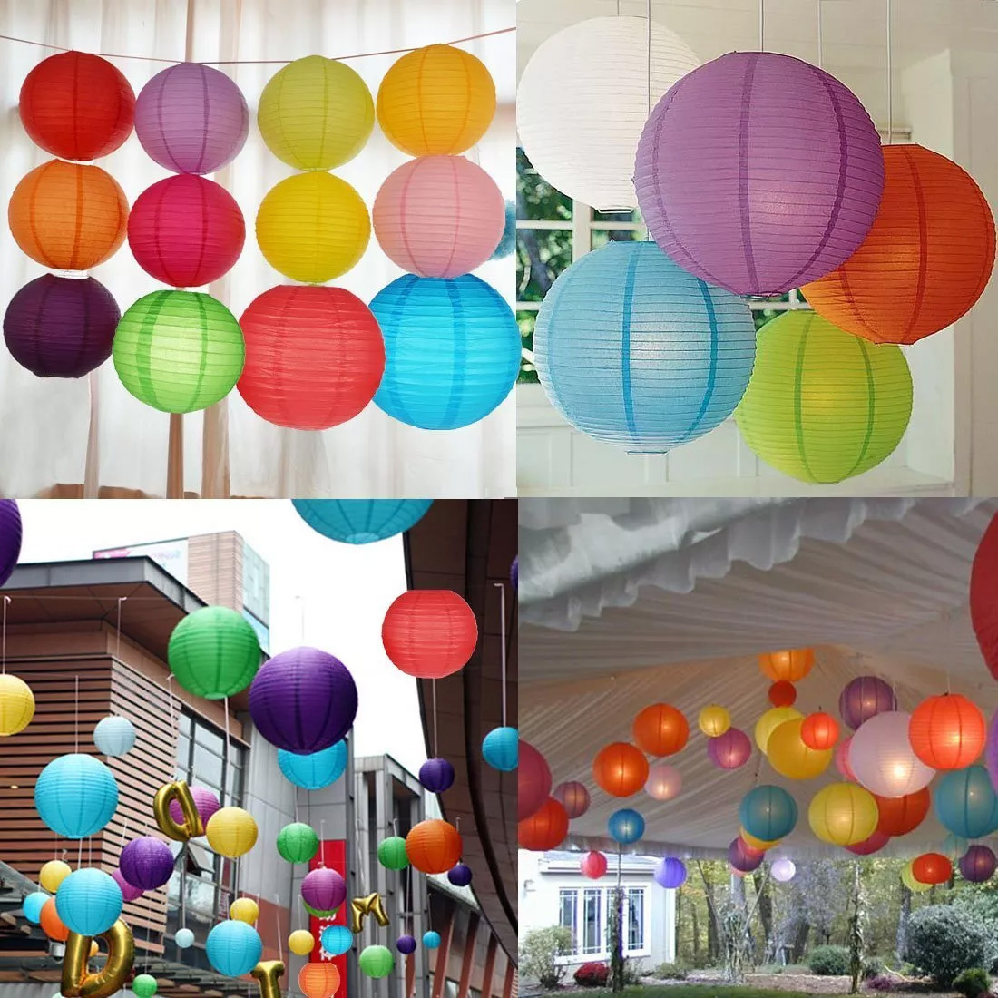 Lampu Kertas (8-Inci (20 cm) B - Lantern Paper Solar ulasan dan harga