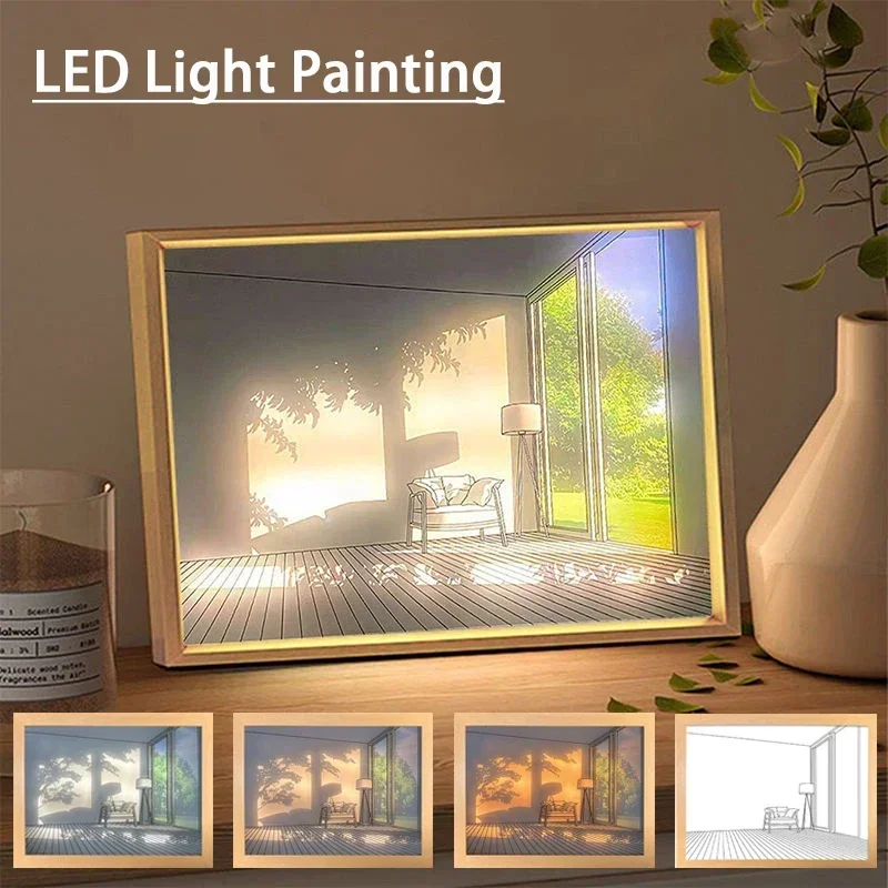 Lampu LED Dekoratif Lukisan US - Lighting Room Decor Photo ulasan dan harga
