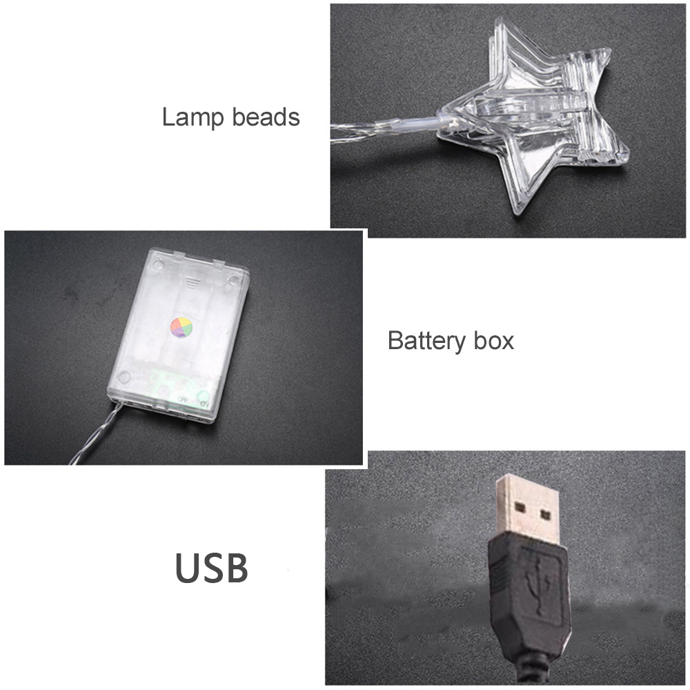 Lampu String LED Bintang 3M 10 - Lighting Room Decor Photo ulasan dan harga
