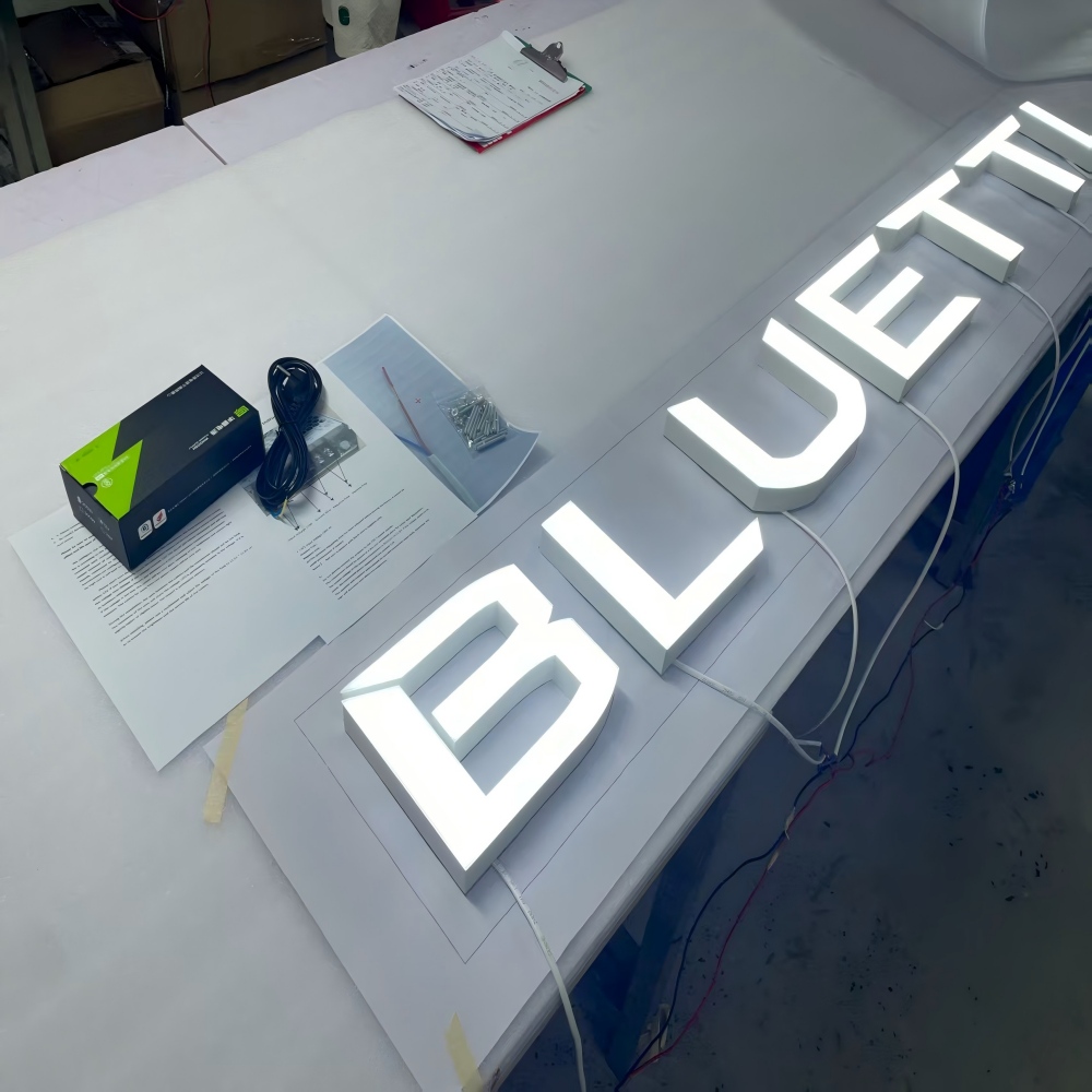 Huruf Timbul LED 3D Kustom unt - Lighting Decor Company ulasan dan harga