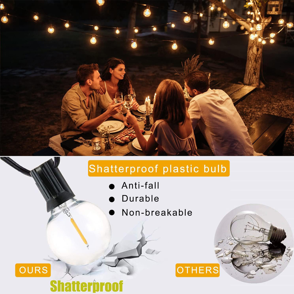 Lampu Tali Globe G40 8M/15M 25 - String Light Outdoor ulasan dan harga