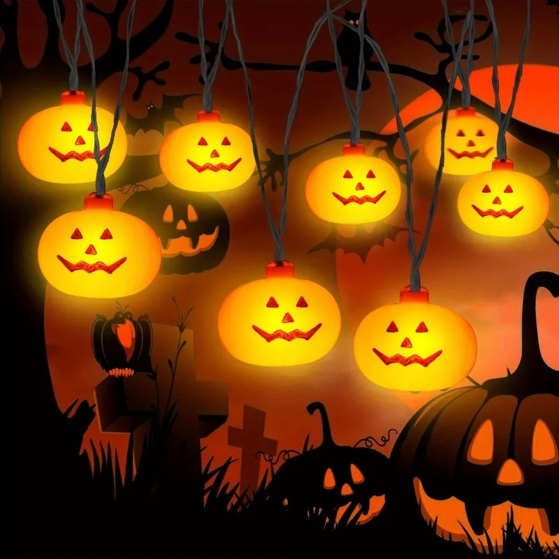 Lampu String Labu Halloween Be - String Light Outdoor ulasan dan harga