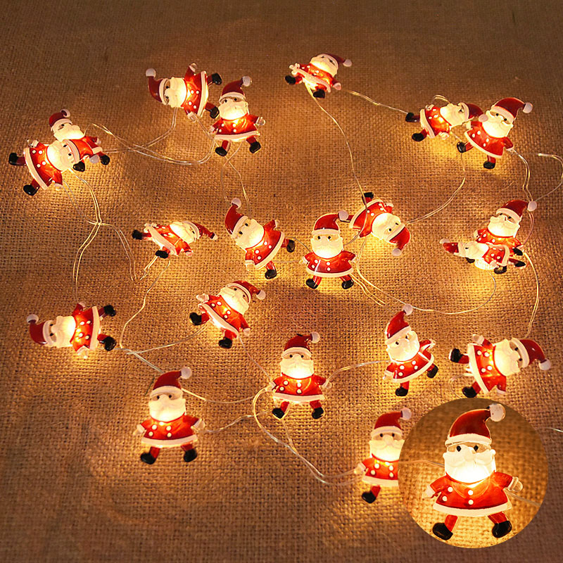 2M 20LED Kepingan Salju Santa  - Home Decor Lighting Tree ulasan dan harga