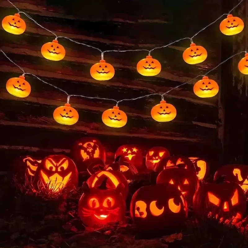 Lampu Hias Labu Halloween 20LE - String Light Outdoor ulasan dan harga
