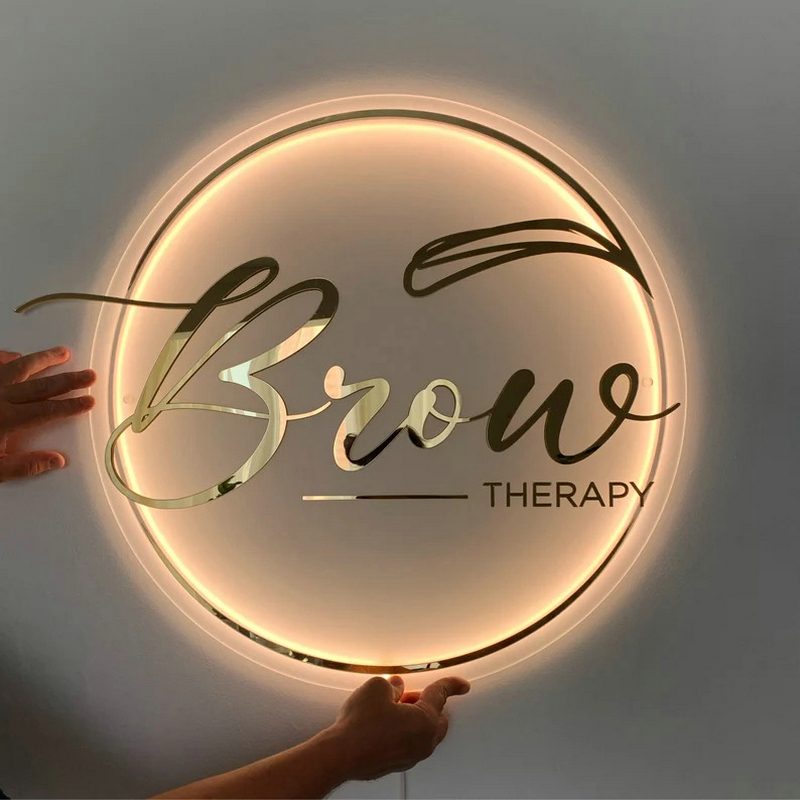 Logo Bisnis Kustom 3D Tanda Ak - Lighting Decor Company ulasan dan harga