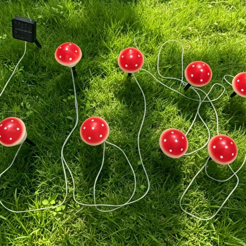 Lampu Tali Jamur Tenaga Surya  - String Light Outdoor ulasan dan harga