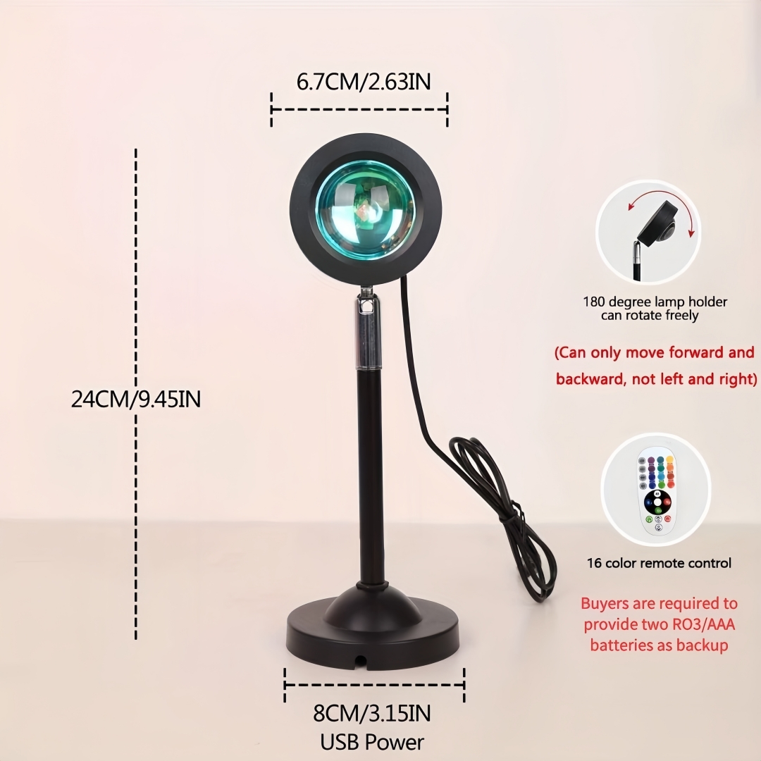 Lampu Proyeksi Matahari Terben - Lighting Room Decor Photo ulasan dan harga